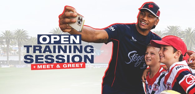 Roosters to Host Open Training Session on the Central Coast