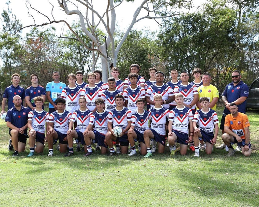 The 2023 Central Coast Roosters Andrew Johns Cup Team.