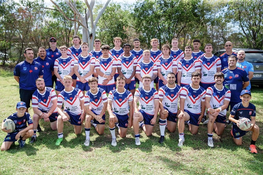 The 2023 Central Coast Roosters Laurie Daley Cup Team.