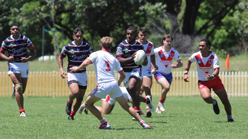 SG Ball: Jerry Ratabua sets up Kyron Fekitoe's try during the second third