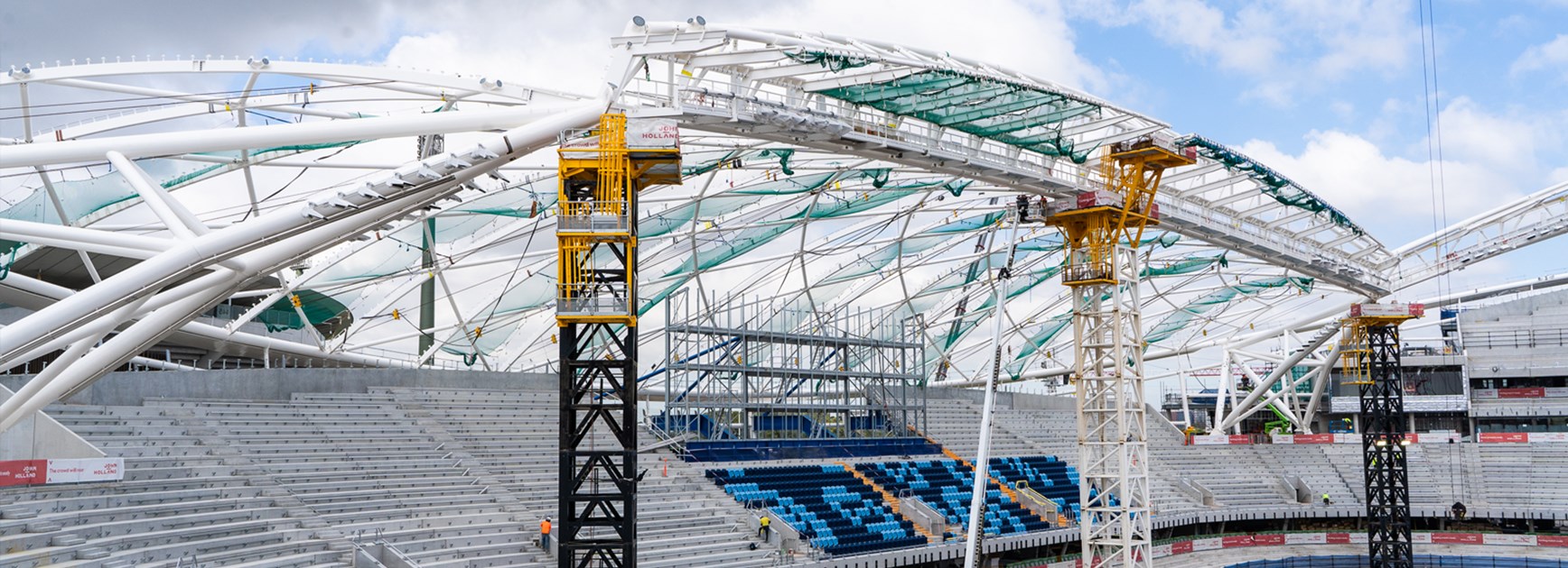 First Seats Installed at New Sydney Football Stadium
