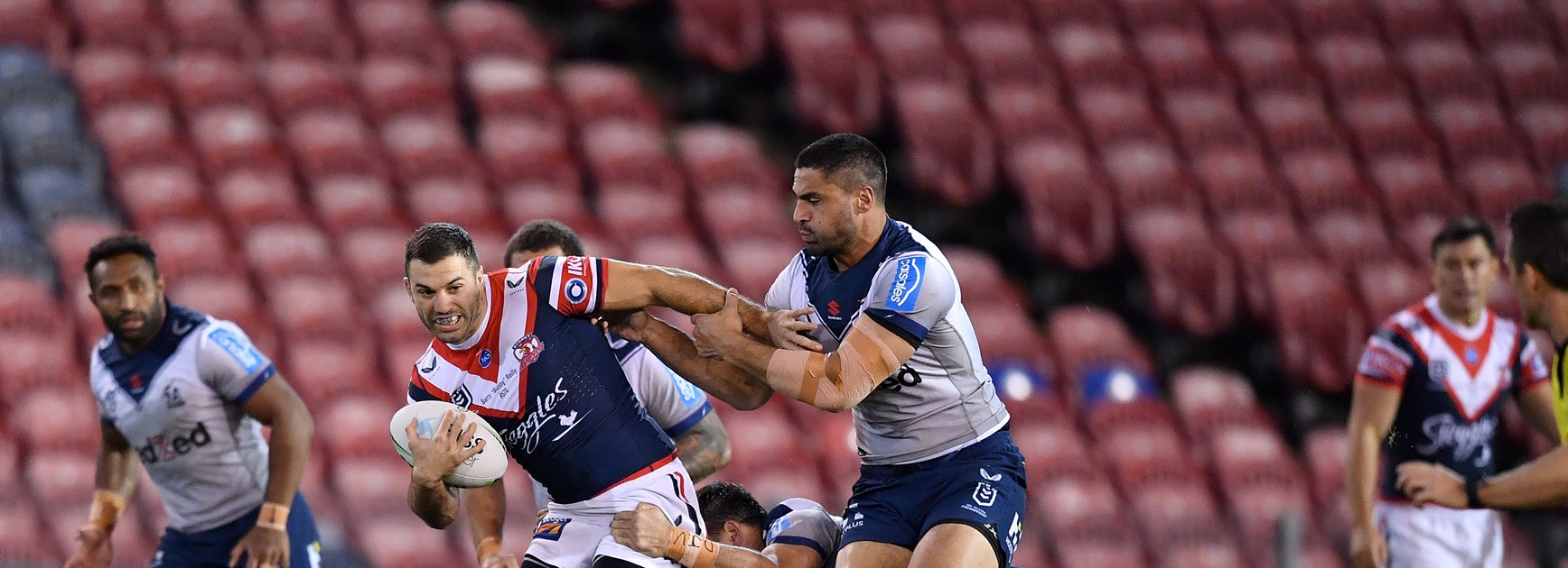 Roosters Defeated by Storm in Wet Conditions
