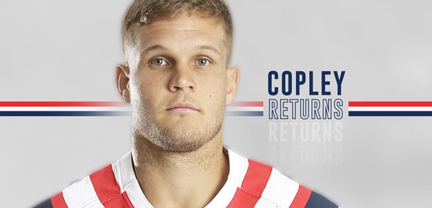 Dale Copley Joins Roosters for Remainder of 2021 NRL Season