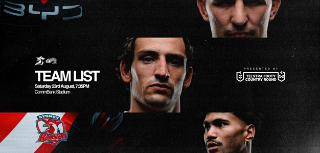 24 Hour Update | Round 25 Line Up vs Eels