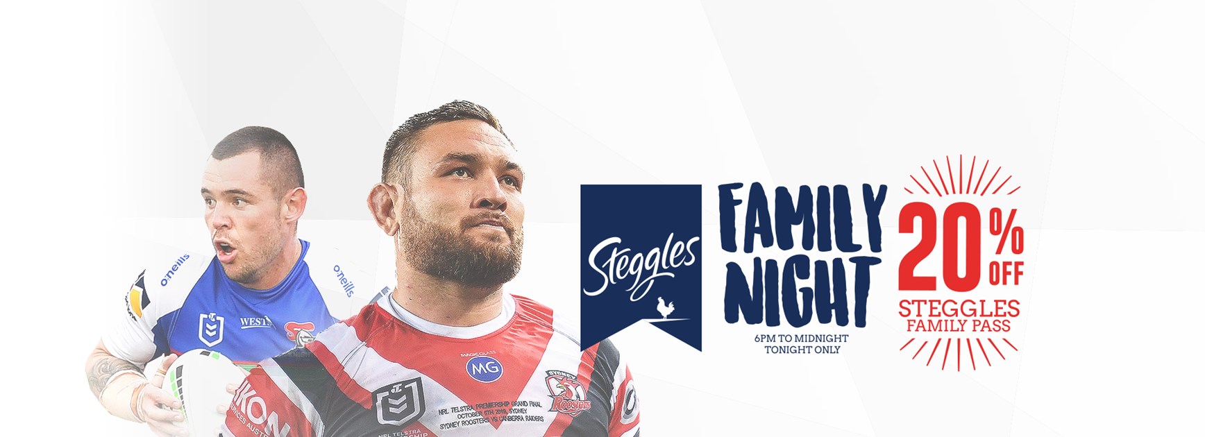 Get 20% Off All Round 1 Family Passes with Steggles Family Night!