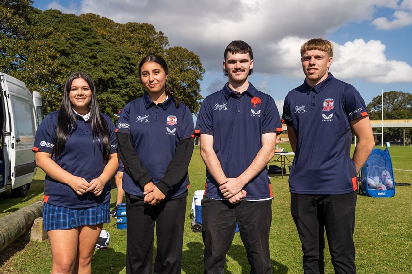 Shakyla Sullivan, Aurora Townsend, Joshua O’Farrell and Brayden Skuthorp will represent the Roosters at this week's Indigenous Youth Summit.
