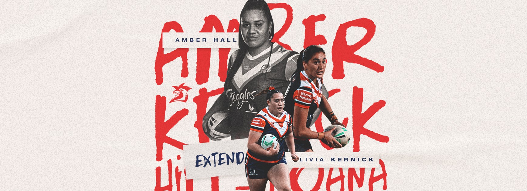 International trio re-commit to Roosters NRLW squad
