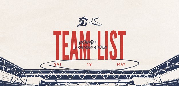 24-Hour Update: Round 11 NRL Line Up vs Sharks