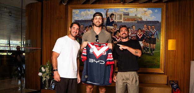 Superbowl Champion AJ Barner visits the Sydney Roosters COE
