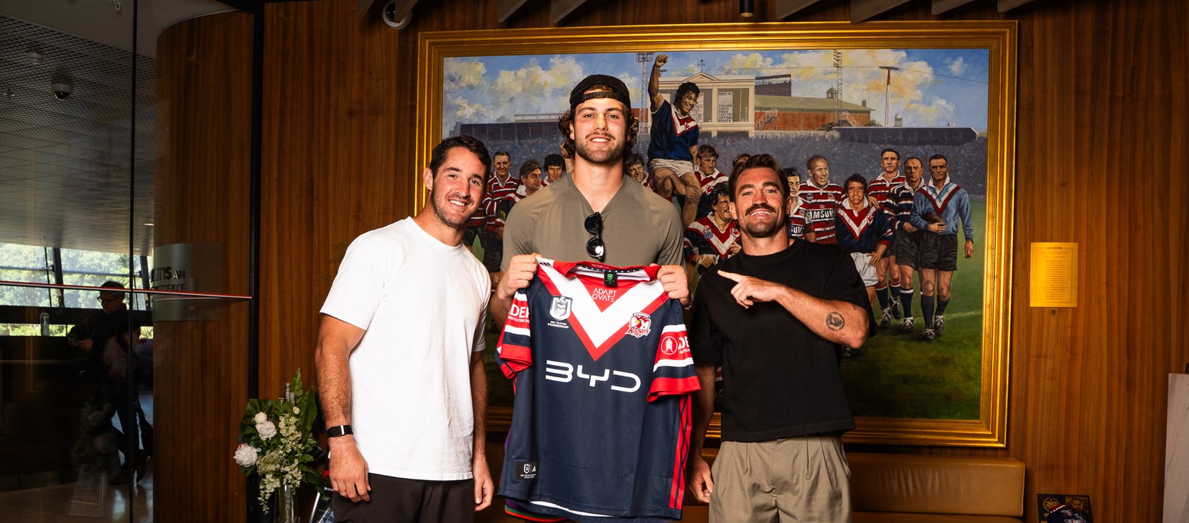 Superbowl Champion AJ Barner visits the Sydney Roosters COE