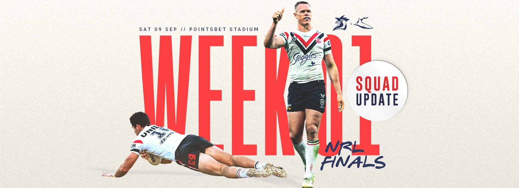 Squad Update: Elimination Final vs Sharks