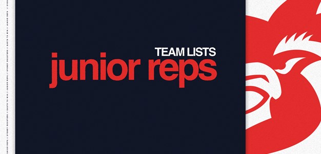 JUNIOR REPRESENTATIVES TEAMLISTS – Saturday, 8th February