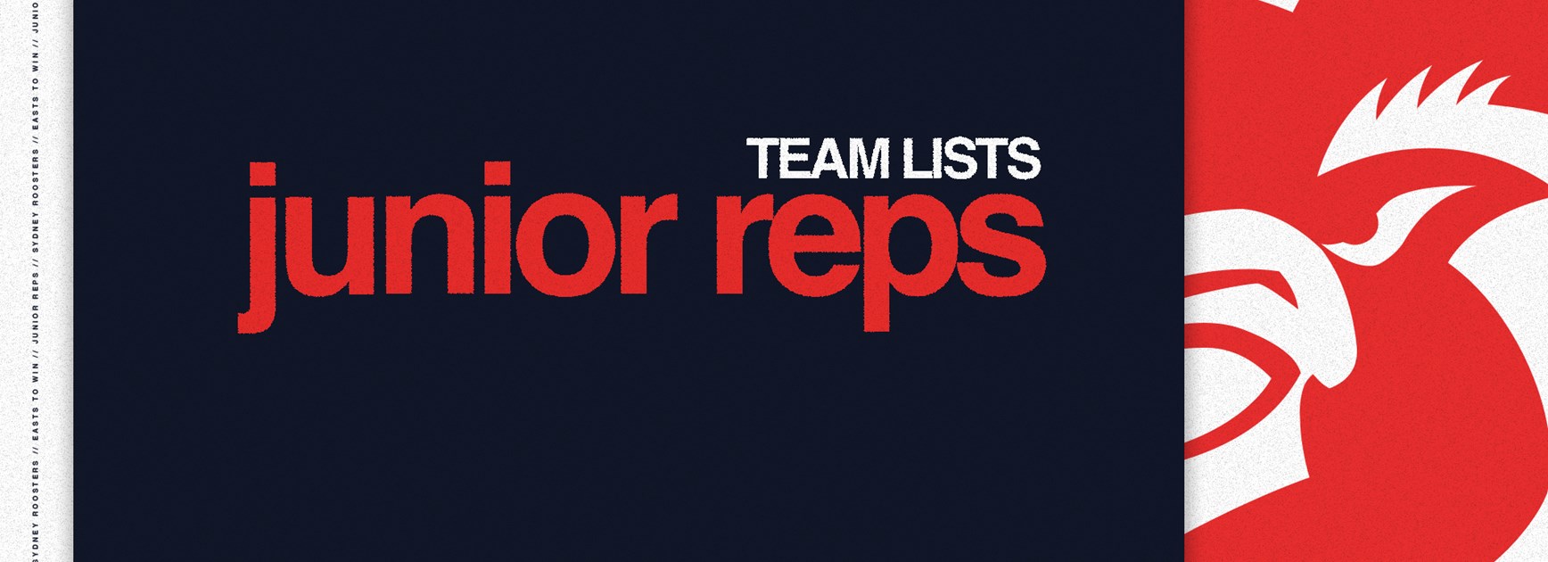 JUNIOR REPRESENTATIVES TEAMLISTS – Saturday, 8th February