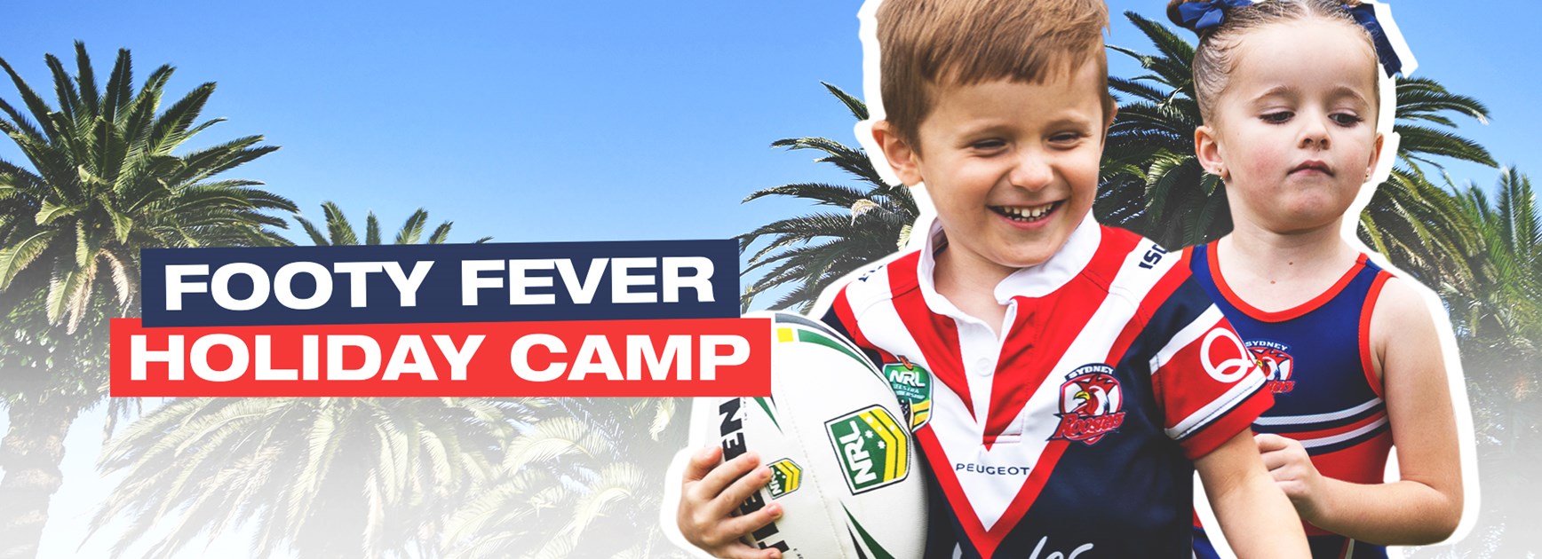 Join the Sydney Roosters for the Footy Fever Holiday Camp!