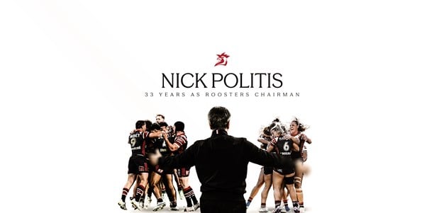 Nick Politis Celebrates 33 Years as Sydney Roosters Chairman