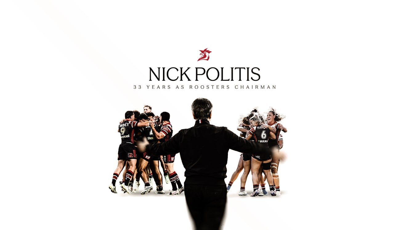 Nick Politis Celebrates 33 Years as Sydney Roosters Chairman