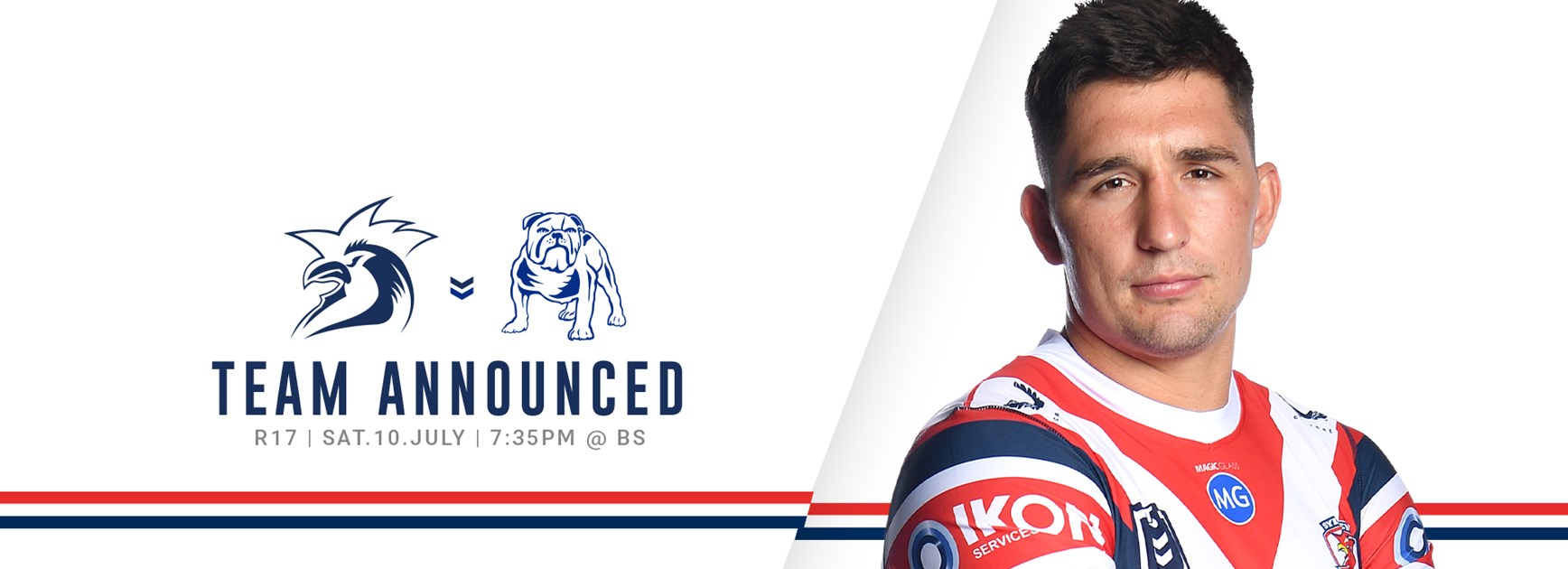 24 HOUR UPDATE: Line Up for Round 17 vs Bulldogs Announced