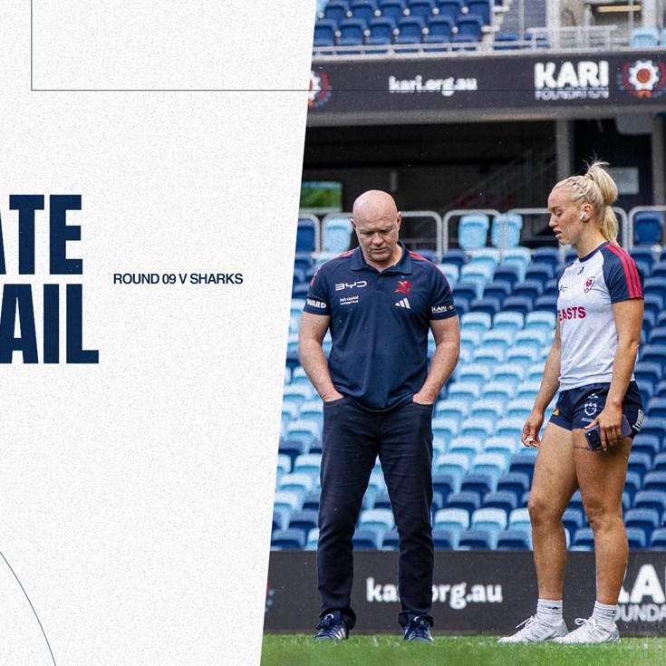 NRLW Late Mail | Round 9 v Sharks