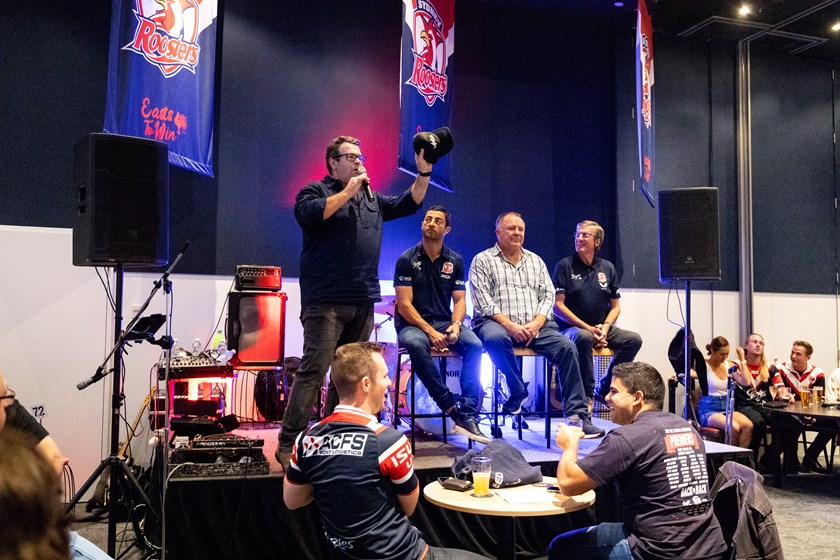 Pre-Game Entertainment: Media personality and avid Roosters die-hard Gus Worland hosts three Roosters Legends in Anthony Minichiello, Ian Schubert and Russell Fairfax. 
