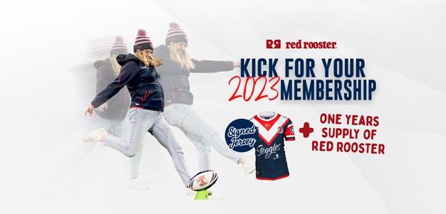Kick For Your Membership and a Year's Supply of Red Rooster in Members Round!