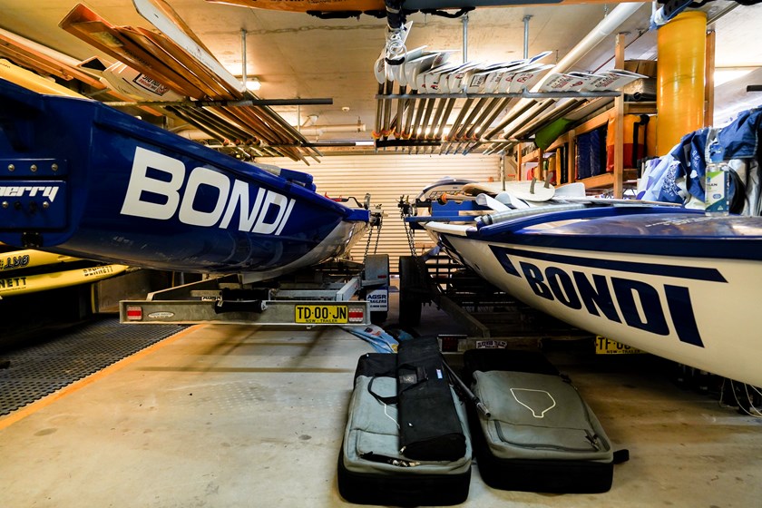 The finished boat shed after all work had been completed.