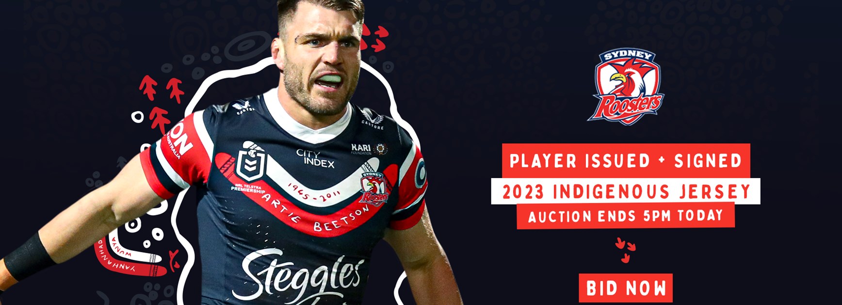 Roosters 2023 Indigenous Jersey Auction Now Closed