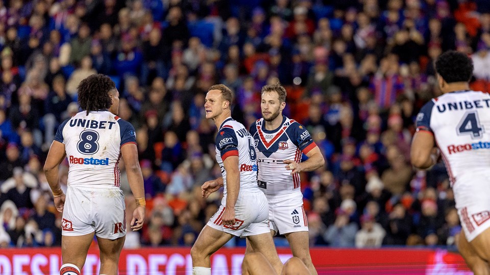 Friday night footy: Roosters deny Knights