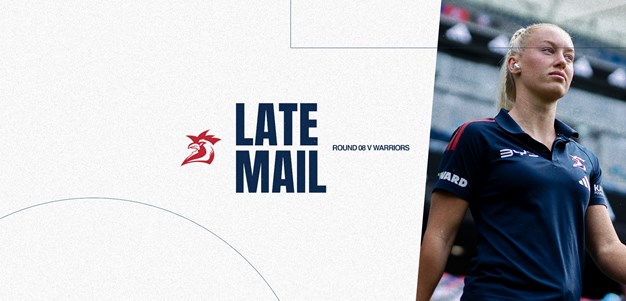 NRLW Late Mail | Round 8 v Warriors