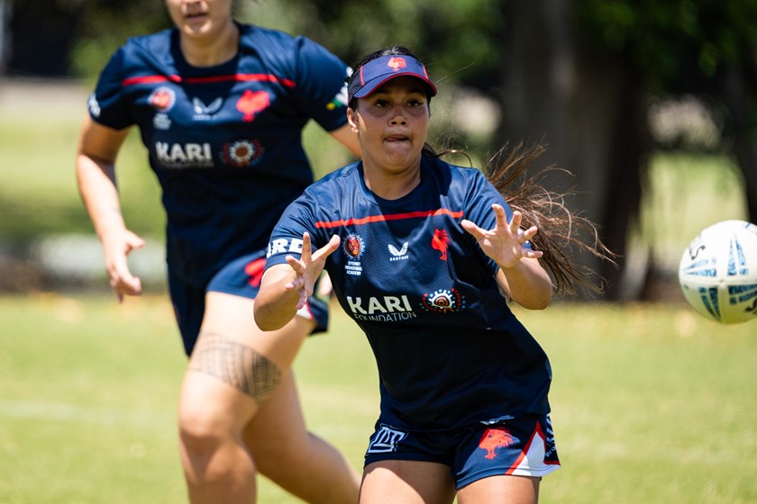 Soaking It In: Iesha Duckett says that while an NRLW debut would be a dream come true, she is focused on improving her game and experiencing the rigours of first-grade standards. 