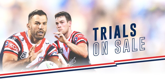 Sydney Roosters 2022 Trials On Sale Now!