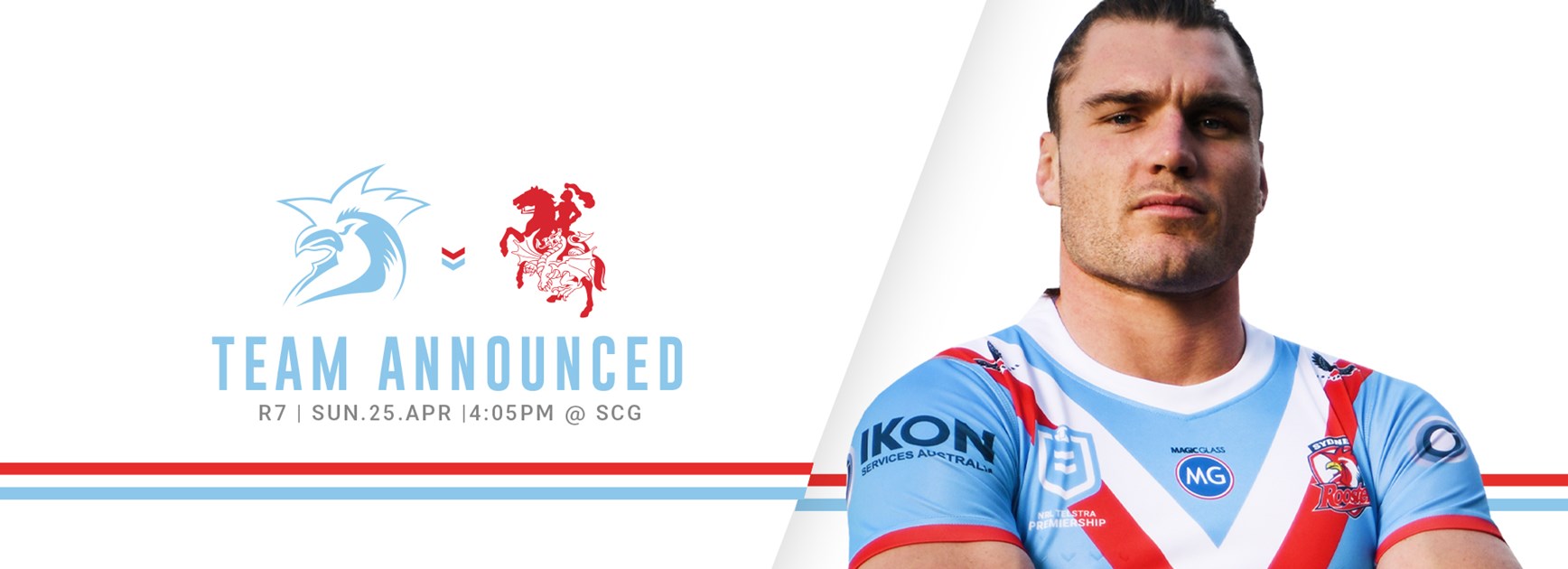 UPDATE: Line up for Round 7 Anzac Day Cup vs Dragons Announced