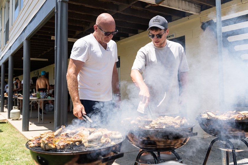 Matt Moran and Luke Keary: barbeque experts