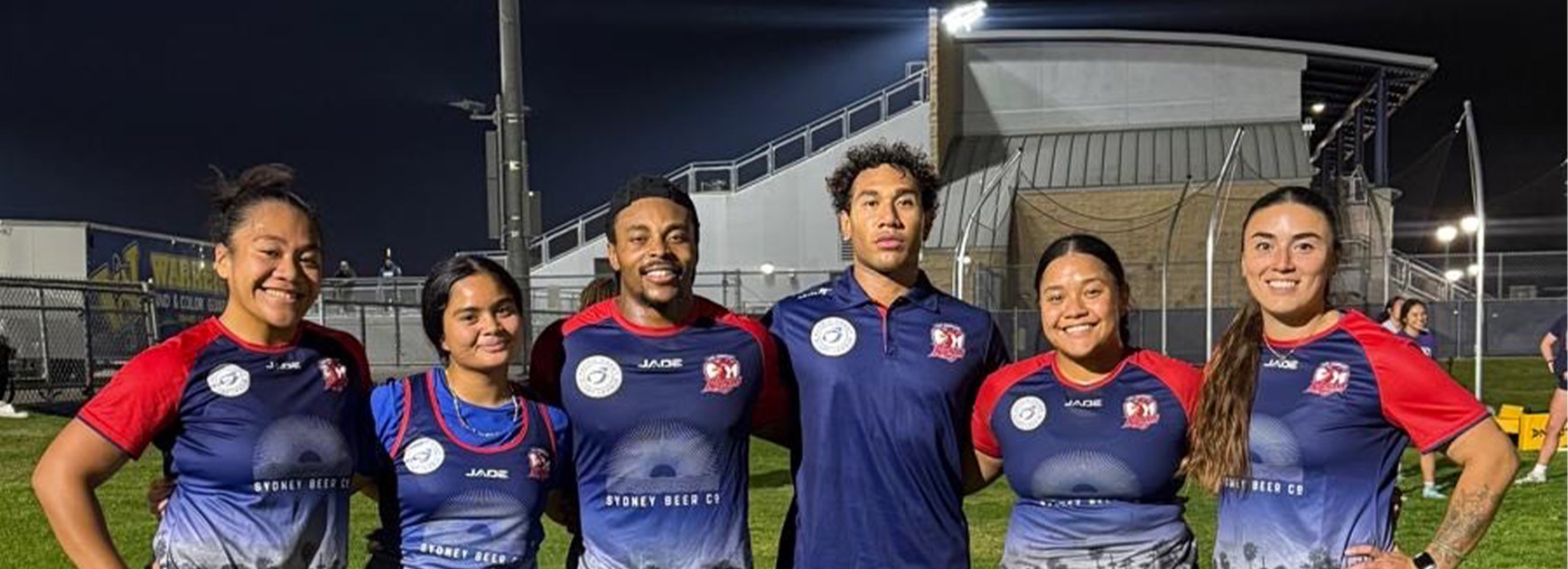 Left To Right: Maiah Alofaituli, Sydney-Rae Pua, Shingy Hilanguyo, Esteban Tupuola, Afi Tone, Terree Okabe