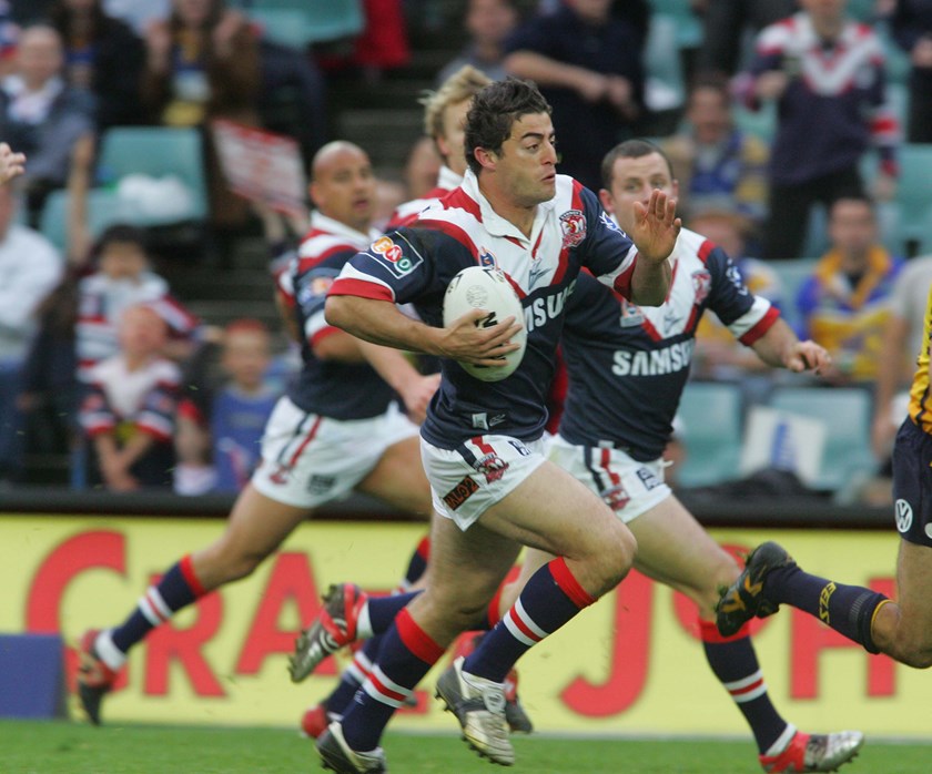 Unstoppable: Anthony Minichiello continued to go from strength to strength in the early 2000s,  particularly after moving to fullback. In 2004 he claimed the Dally M Fullback of the Year gong, scoring 18 tries en route to the side's third consecutive decider. 