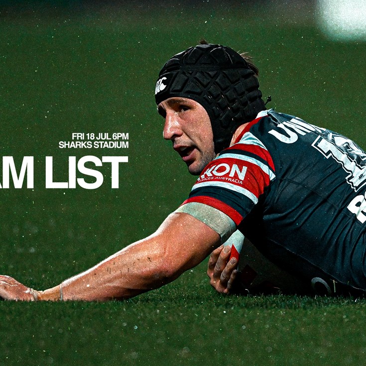 24 Hour Update | Round 20 Line Up vs Sharks