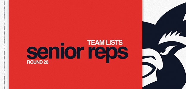 Senior Reps Teamlist | 30th – 31st August 2025