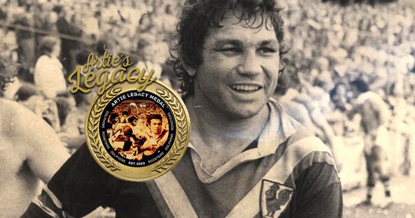 Roosters and Dolphins launch Artie Legacy Medal Roosters
