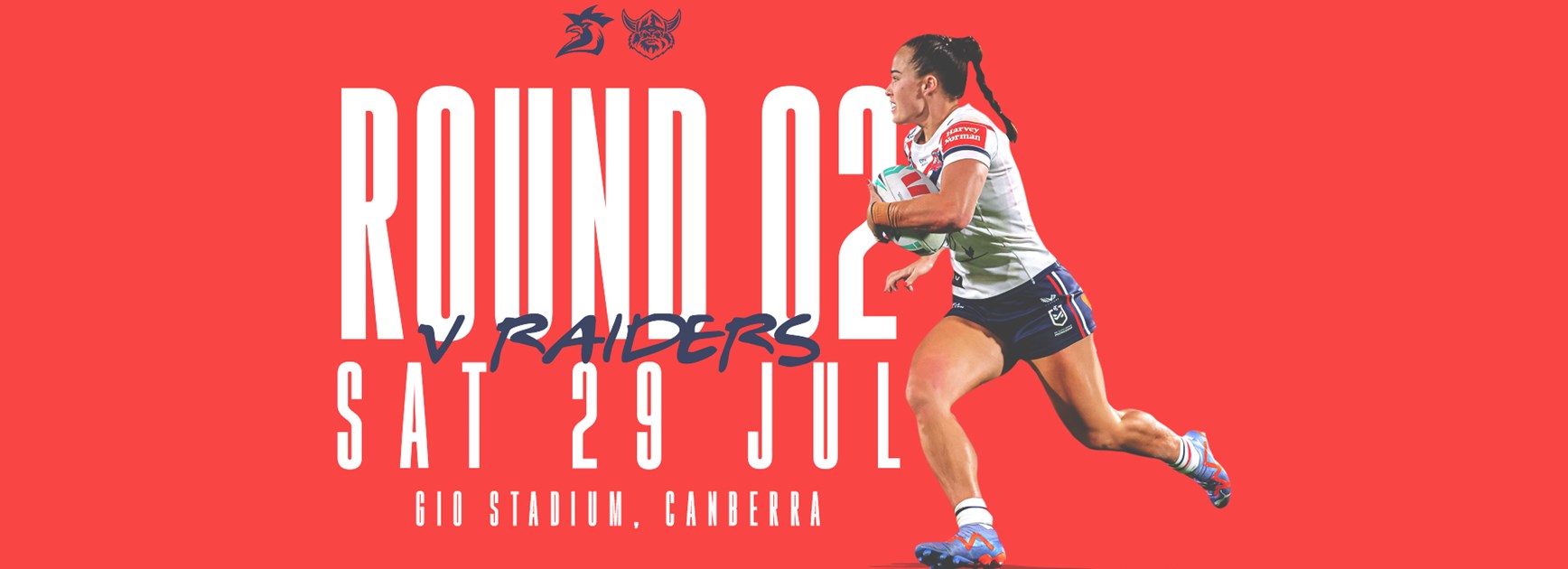 NRLW Line Up for Round 2 vs Raiders