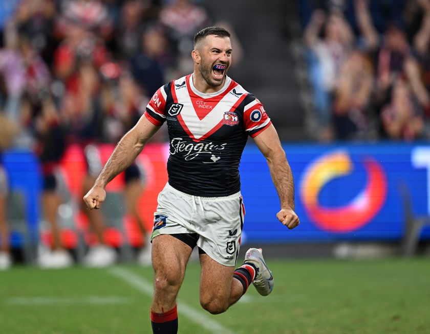 Newly re-signed Captain James Tedesco led from the back on Friday evening. 