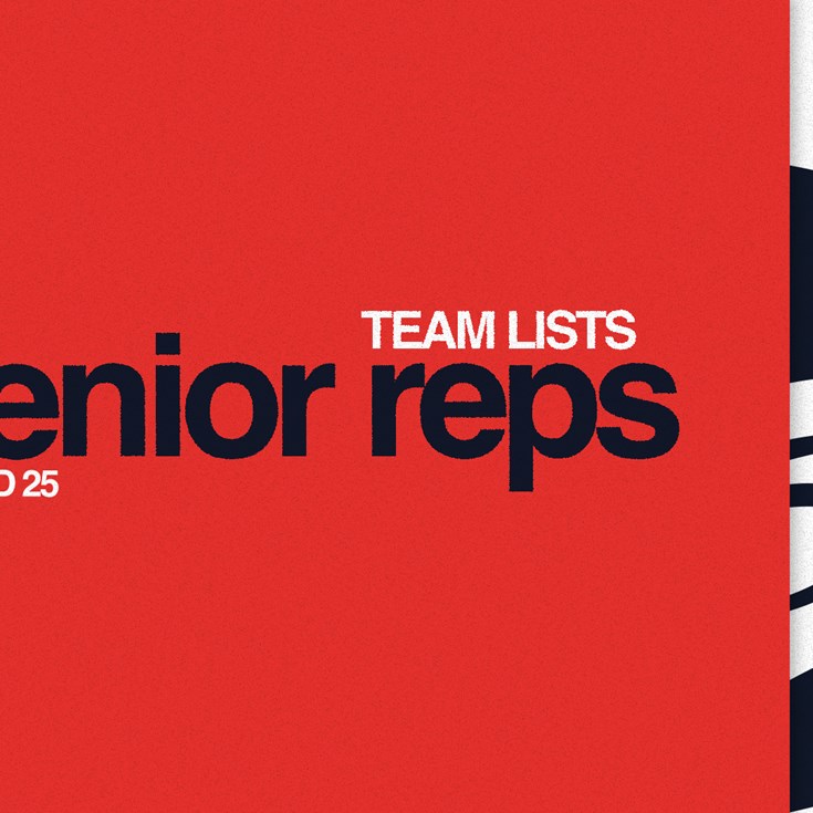 Senior Reps teamlist | 23rd – 24th August 2025