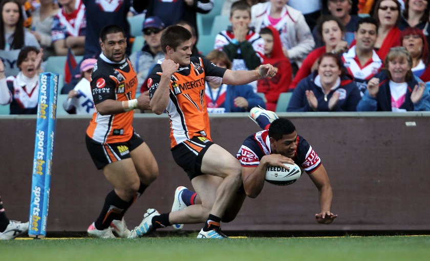 High Flier: Season 2012 saw the emergence of towering winger Daniel Tupou - few could predict the heights he would reach in the game and the Club. 