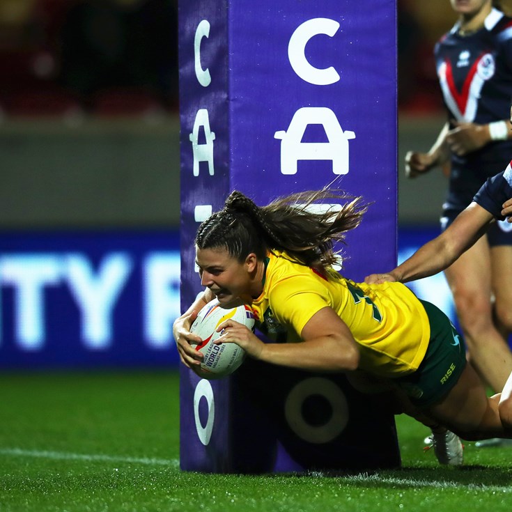Sergis Scores Four as Jillaroos Get Record Win Over France