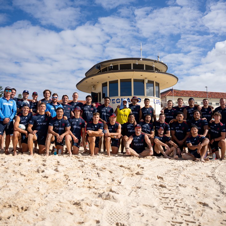 Roosters Return to Bondi Beach to Support Community