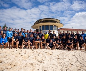 Roosters Return to Bondi Beach to Support Community