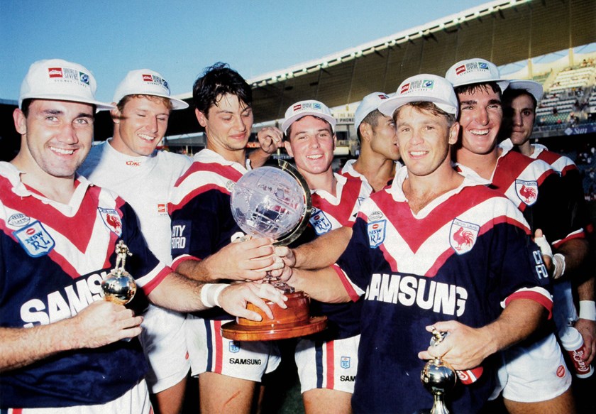 World (Sevens) Champs: The Roosters took out the 1993 World Sevens after a stirring win over Manly in the final - it was the Club's first piece of silverware in over a decade. 