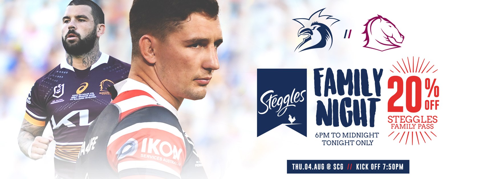 Get 20% Off All Round 21 Family Passes with Steggles Family Night!