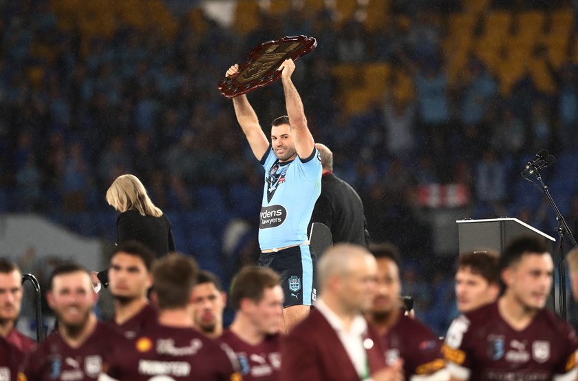 Series Win: Since 2020 James Tedesco has captained the Blues, holding aloft the State of Origin shield in 2021. 