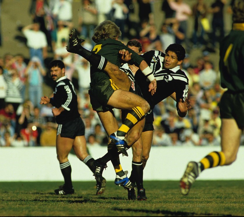 Kiwi Captain: Hugh McGahan played seven seasons at Easts from 1985-1991, and captained New Zealand on a number of occasions during his time at the Club. 