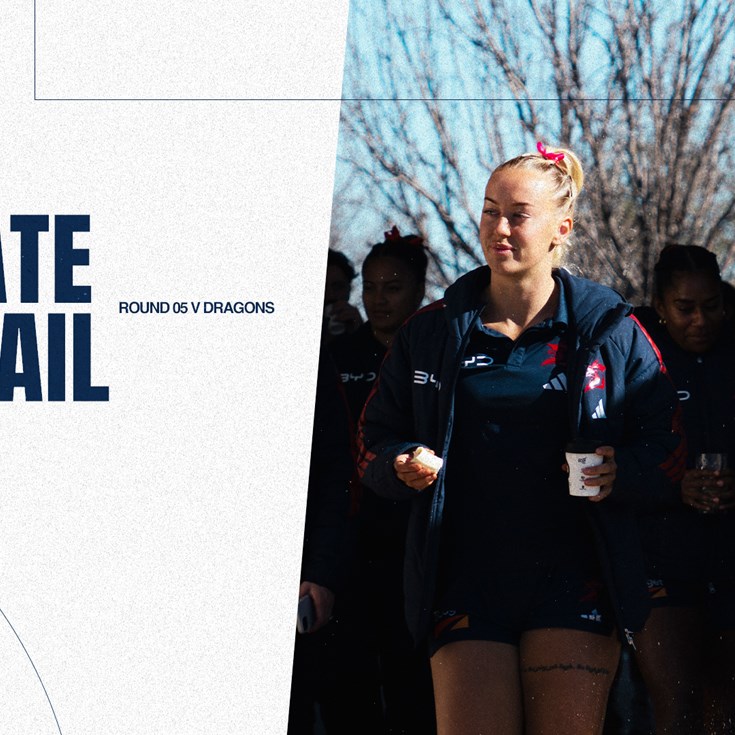NRLW Late Mail  | Round 5 v Dragons