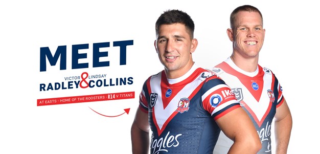 Meet Victor Radley and Lindsay Collins at easts for Round 14 Game Day!
